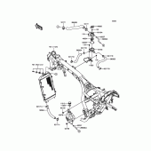 Схема вузла: Охолодження для Kawasaki VN1700 Vulcan 1700 Voyager Custom ABS
