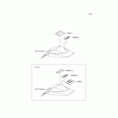 Схема вузла: Інформаційні наклейки для Kawasaki KLX110 KLX110