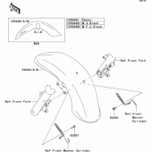 Схема вузла: Переднє крило для Kawasaki VN1700 Vulcan 1700 Voyager Custom ABS