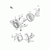 Схема вузла: Генератор для Kawasaki KLX250 KLX250
