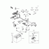 Схема узла: Электрооборудование для Kawasaki ZX600 Ninja ZX-6R