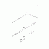 Схема узла: Тросики для Kawasaki KX250/ KX252 KX250