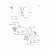 Схема вузла: Колінчастий вал для Kawasaki EX250 Ninja 250R