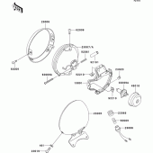 Схема вузла: Headlight(s) для Kawasaki VN800 Vulcan 800 Classic