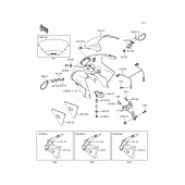 Схема вузла: Cowling(zx600-h1) для Kawasaki ZX600 Ninja ZX-6R