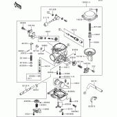 Схема вузла: Карбюратор(1/2) для Kawasaki VN1500 VN1500 Classic Tourer