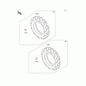 Схема узла: Шины для Kawasaki KL110 KSR