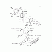 Схема вузла: Headlight(s) для Kawasaki VN900 Vulcan 900 Custom