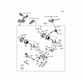 Схема вузла: Аксесуари для Kawasaki EN650 Vulcan S Café ABS