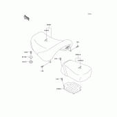 Схема узла: Сиденье для Kawasaki VN1500 Vulcan 1500 Classic FI