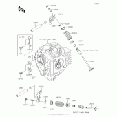 Схема узла: Клапан(ы) для Kawasaki KLX110 KLX110