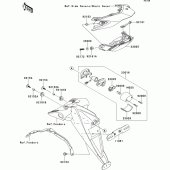 Схема узла: Taillight(s) для Kawasaki ZR750 Z750R ABS