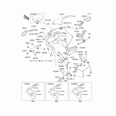Схема вузла: Cowling(zx900-e2h) для Kawasaki ZX900 Ninja ZX-9R