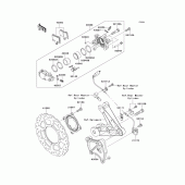 Схема узла: Задний тормоз для Kawasaki ZG1400 Concours 14 ABS