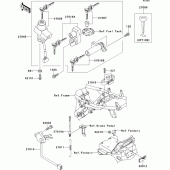 Схема вузла: Замок запалювання для Kawasaki ZR1200 ZRX1200