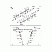 Схема вузла: Рокер & Клапан для Kawasaki ZR1200 ZRX1200R