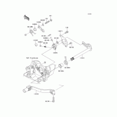 Схема узла: Переключатель передач для Kawasaki KX450 KX450F