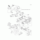 Схема узла: Taillight(s)(c3/c4) для Kawasaki ZX1200 ZZR1200