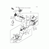 Схема узла: Воздушный фильтр для Kawasaki KLX125 KLX125