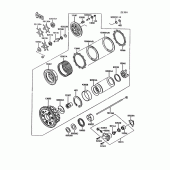 Схема вузла: Clutch(1/2) для Kawasaki ZG1000 Concours