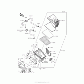 Схема узла: Воздушный фильтр для Kawasaki BR250 Z250SL ABS