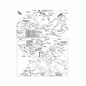 Схема вузла: Кофри для Kawasaki VN1600 Vulcan 1600 Nomad