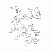 Схема вузла: Кріплення для Kawasaki KL650 KLR650