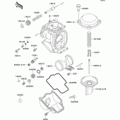 Схема узла: Карбюратор parts(1/2) для Kawasaki ZX750 ZXR750