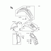 Схема узла: Крыло для Kawasaki KLX250 KLX250