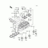 Схема вузла: Головка циліндра для Kawasaki ZX400 ZZR400