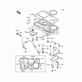 Схема вузла: Масляний піддон для Kawasaki ZR1100 ZRX1100-II