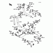 Схема узла: Выхлопная система для Kawasaki VN1500 Vulcan 88
