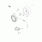 Схема вузла: Генератор для Kawasaki VN750 Vulcan 750