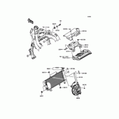 Схема вузла: Радіатор для Kawasaki EX400 Ninja 400R ABS