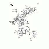 Схема узла: Крышка двигателя для Kawasaki KMX50 KSR-I