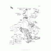 Схема вузла: Паливний бак для Kawasaki ZG1400 Concours 14