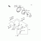 Схема вузла: Фара для Kawasaki BJ250 Estrella Custom