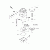 Схема узла: Комплектующие карбюратора для Kawasaki KLE500