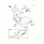 Схема узла: Сиденье для Kawasaki ZX750 Ninja ZX-7RR