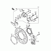 Схема вузла: Переднє гальмо для Kawasaki ER250 Z250 ABS