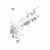 Схема узла: Gear Change Drum/Shift Fork(s) для Kawasaki KLX150 KLX150L