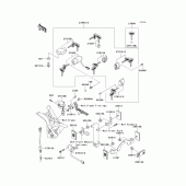 Схема вузла: Ignition switch/locks/reflectors для Kawasaki VN1500 Vulcan 1500 Drifter