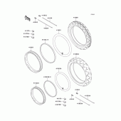 Схема вузла: Шини для Kawasaki EN500 Vulcan 500 LTD