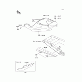 Схема вузла: Кришка бічна/захист ланцюга для Kawasaki ZX600 Ninja ZX-6