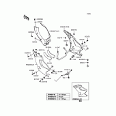 Схема вузла: Нижній обтічник для Kawasaki EX250 ZZR250