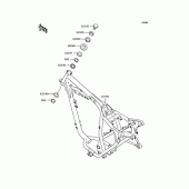 Схема вузла: Рама для Kawasaki BJ250 Estrella