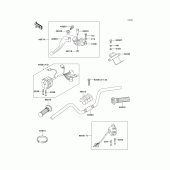 Схема узла: Руль & Пульт управления рулевой для Kawasaki KZ1000 Police