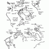 Схема вузла: Cowling(1/2)(zg1000-a9) для Kawasaki ZG1000 1000GTR