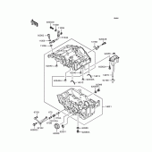 Схема вузла: Картер двигуна для Kawasaki EL250 Eliminator 250LX