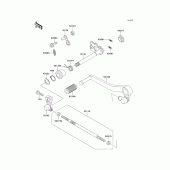 Схема узла: Переключатель передач для Kawasaki ZX750 Ninja ZX-7R